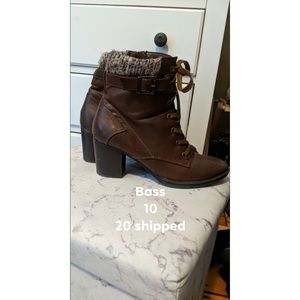 Bass heeled booties